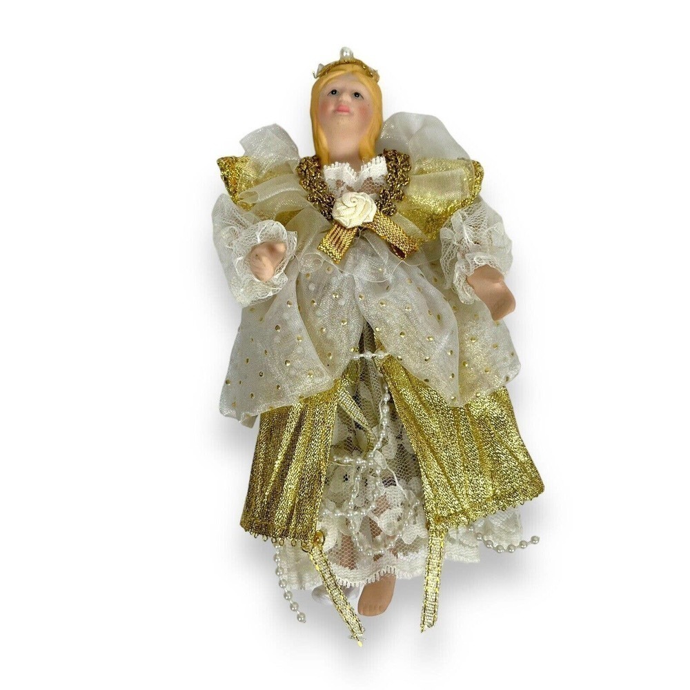 Vintage Porcelain Cinderella Christmas Ornament